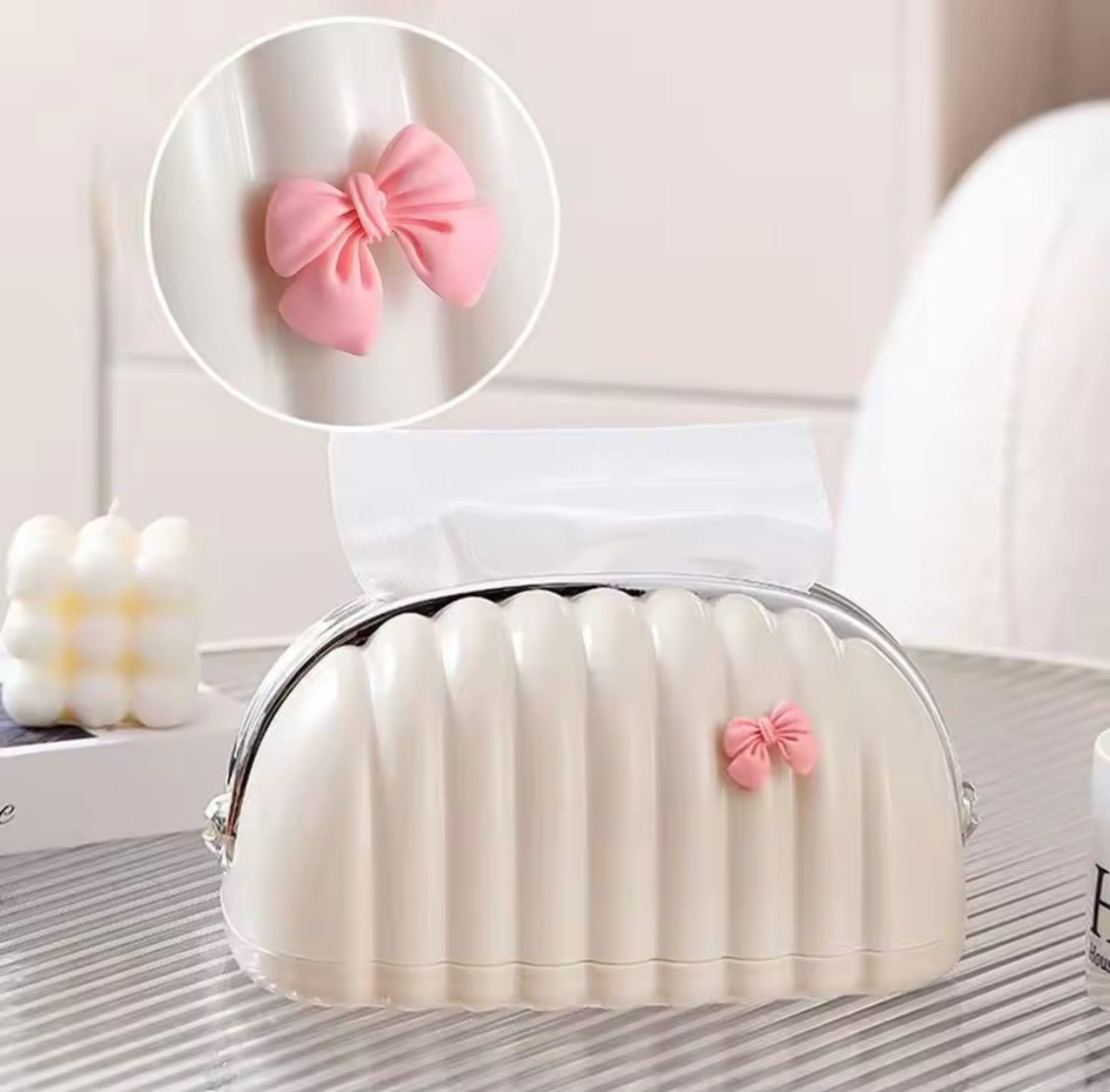 Creative Shell Tissue Box, Luxury Bread Style Tissue Box, Tea Table Decoration Napkin Paper Box