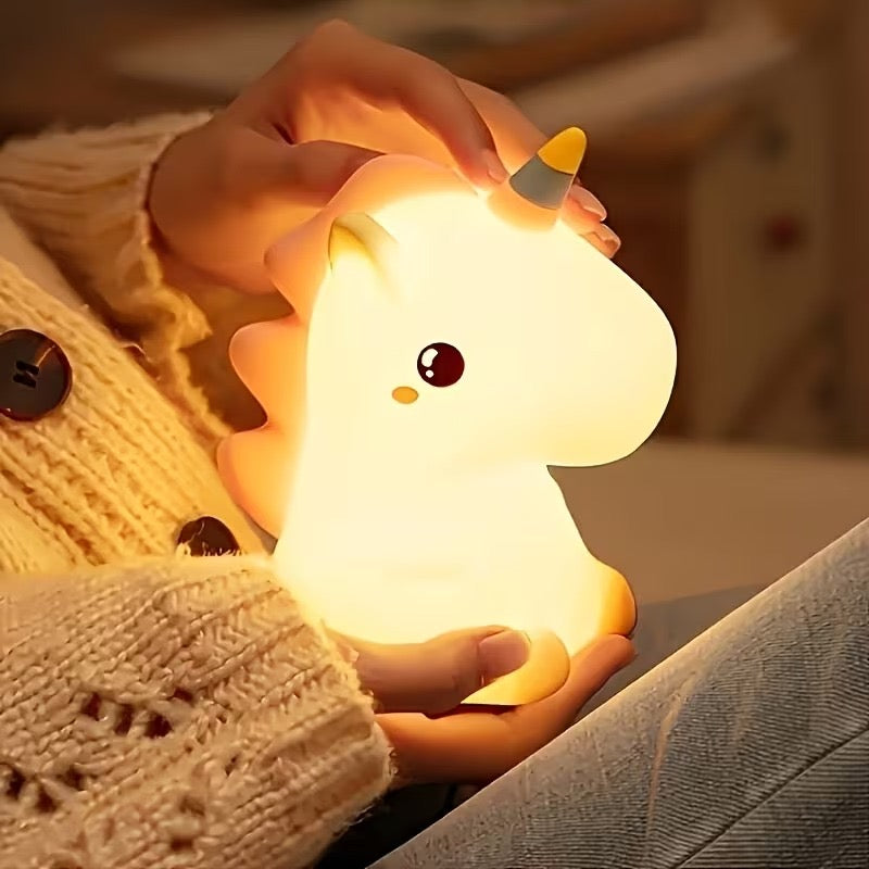 Cute Unicorn Silicone Touch Night Light