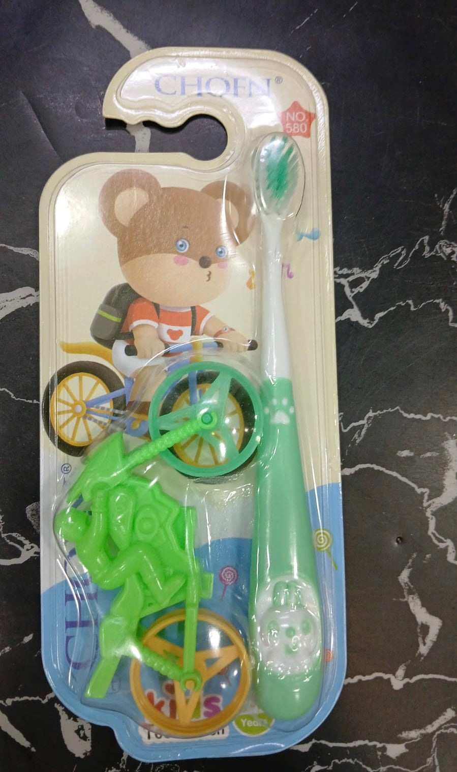 Kids Soft Bristle Toothbrush With Colourful Toy, Ultra Fine Soft Toothbrush, Oral Hygiene Tools Brush