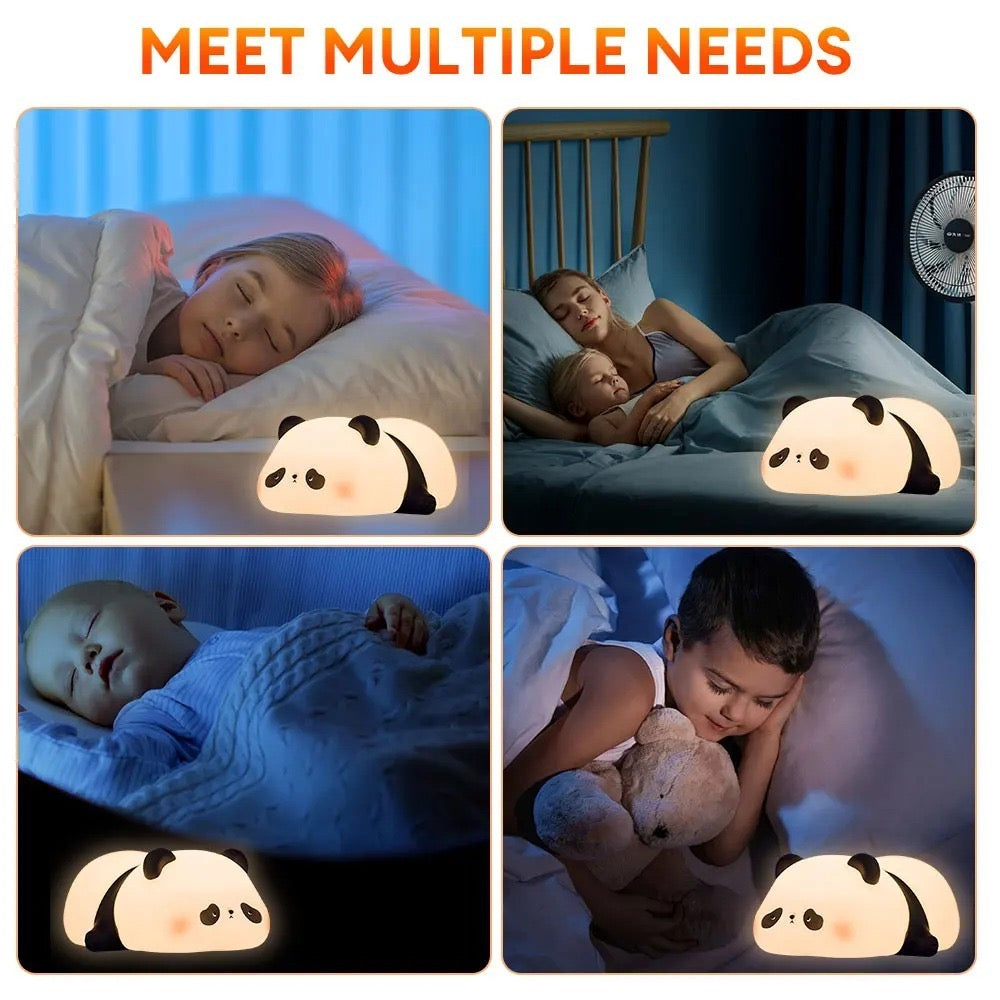 Cute Panda Silicone Touch Night Light