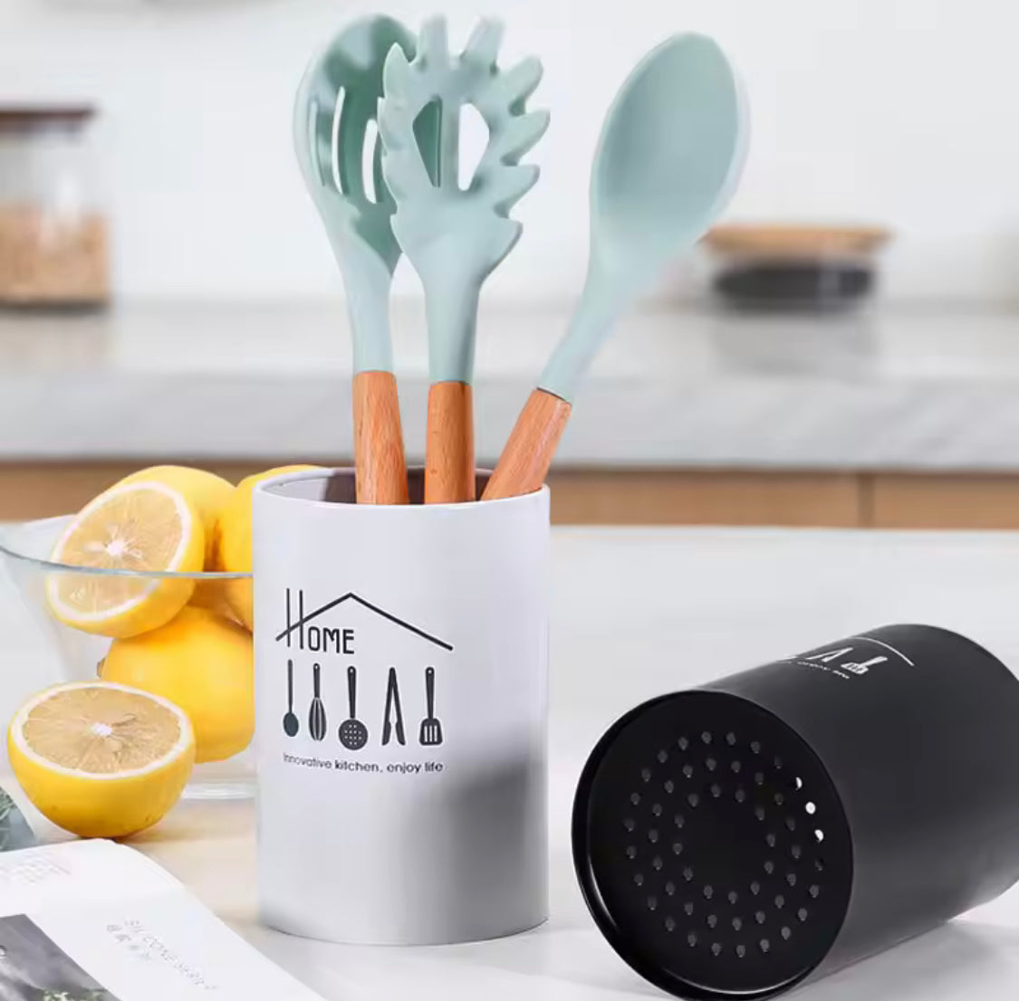 Metal Design Chopstick Holder, Creative Kitchen Tableware Spoon Holder, Chopstick Storage Barrel