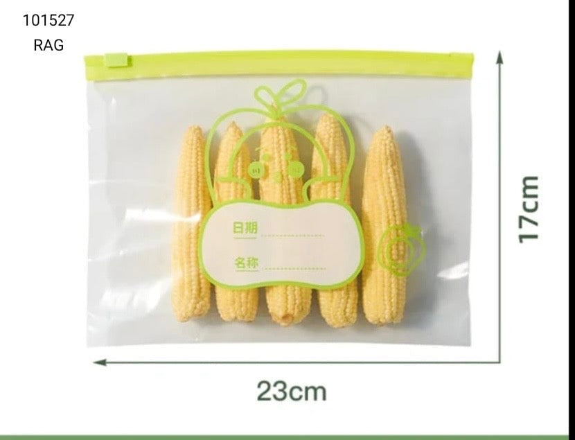 Reusable Zip Lock Bag, Food Grade Transparent Storage Bag, Refrigerator Fresh-keeping Bag