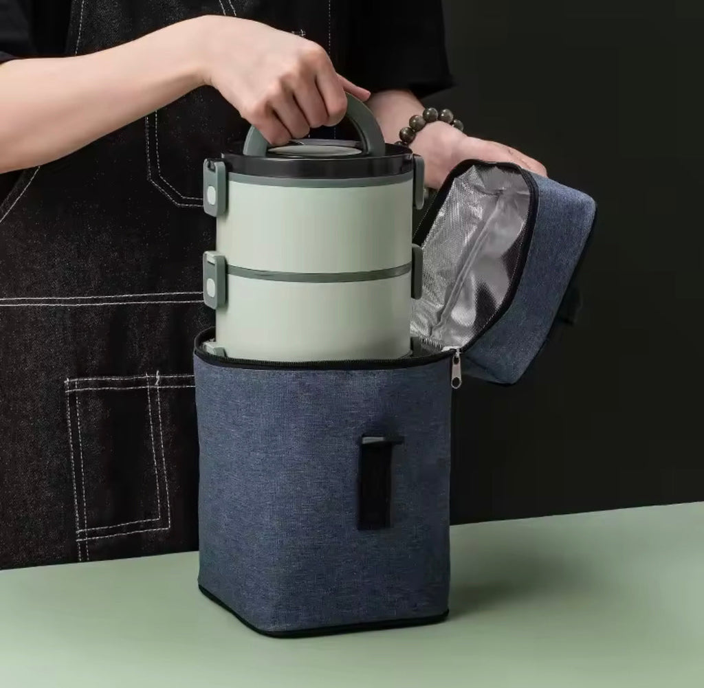 Adult Bento Lunch Box, Leakproof Portable Food Container, Outdoor Camping Picnic Lunch Box