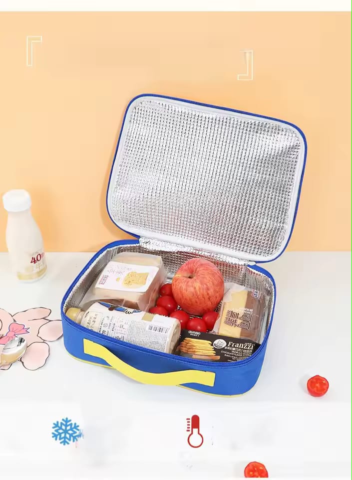 Animated School Thermal Lunch Bag, Cute Large Capacity Lunch Bag, New Style Insulated Kids Lunch Bag