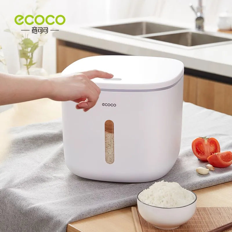 Ecoco Automatic Opening Rice Bucket - 10kg