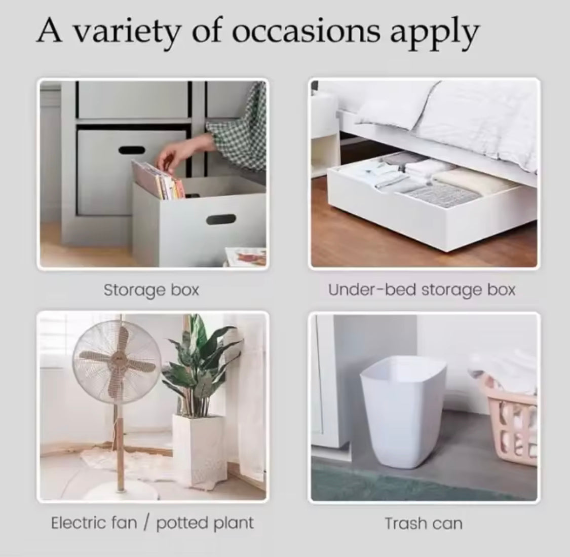 4Pcs Mini Caster Wheels, 360 Degree Free Rotation Universal Wheels, Universal Furniture Pulley, Stainless Steel Mini Swivel Wheels, Self Adhesive Caster Wheels