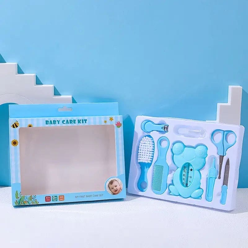 Set Of 8 Baby Health Care Kit, Newborn Baby Grooming Kit, Portable Infant Child Healthcare Tools Sets for Toddler, Newborn Essentials Nursery Care Set