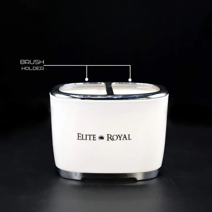 4Pcs Elegant Bathroom Set, High Quality Bath Accessories, Toothbrush Holder, Soap Dish And Lotion Dispenser