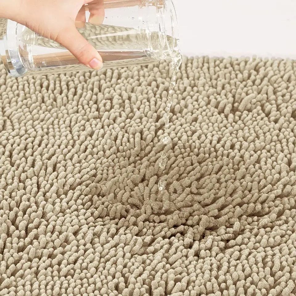 Soft Shaggy Door Mat, Non-Slip Bath Rug, Water Absorbent Floor Mat, Chenille Super Soft Carpet Bedroom Non-Slip Pad, Bathroom Kitchen Floor Mat, Door Entrance Soft Mat, Plush Microfiber Rugs, Washable Quick Dry Bath Rugs, Anti Skid Bathroom Shower Rug