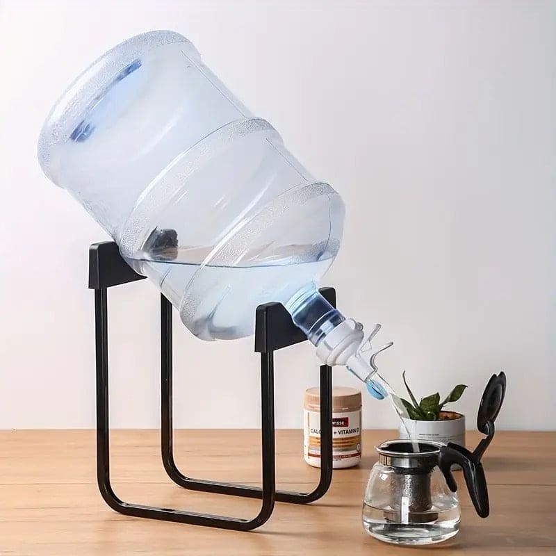 Dispenser Bottle Stand With Faucet, Non Slip Water Galloon Drink Cradle Rack with Water Spout, Purified Water Bucket Rack With Tap, Camping Water Faucet Bottled, Water Spout Barreled Water Pump, Dustproof Nozzle Tap Drinking Fountain Camping Rack