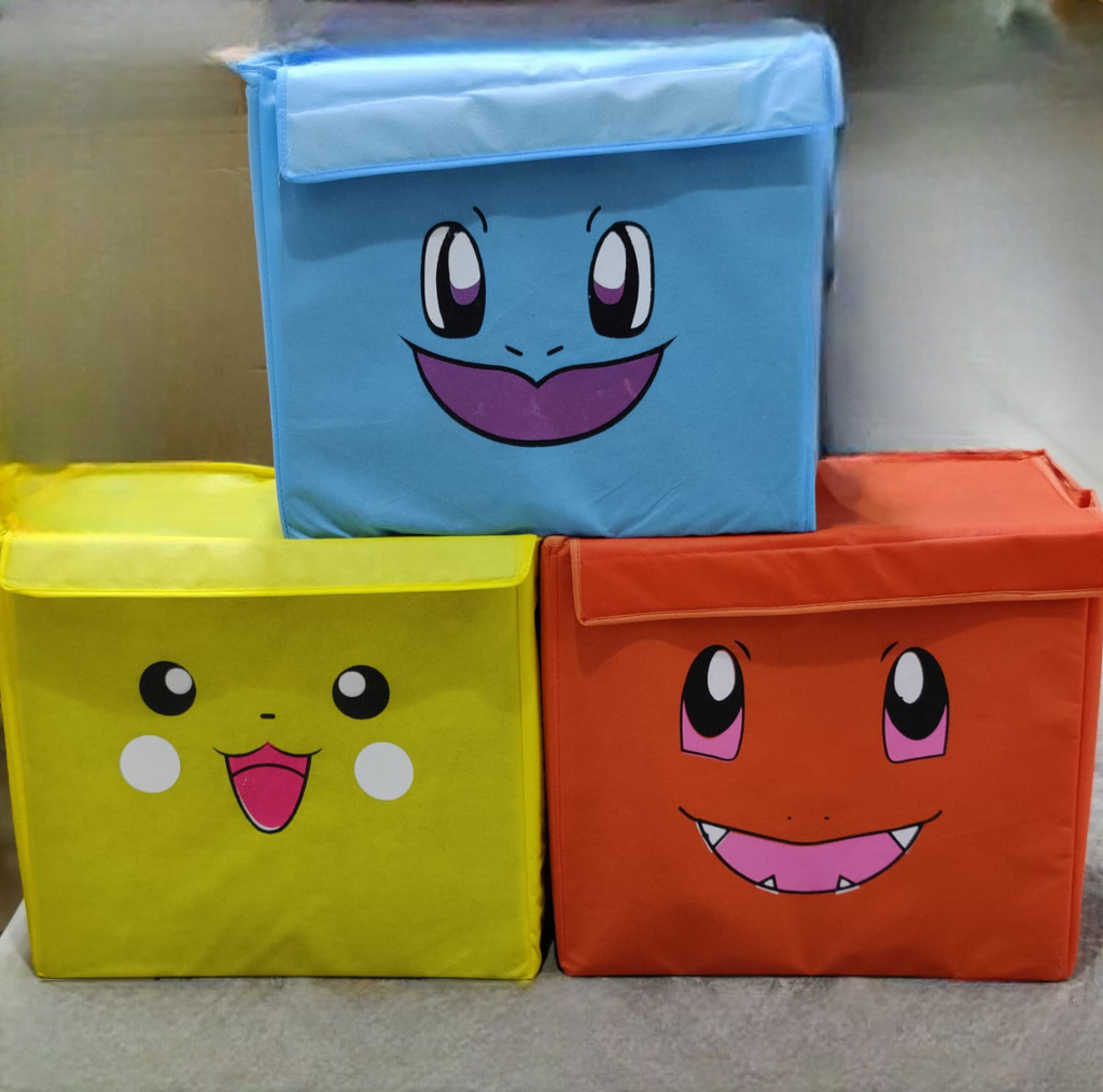 Kids Toys Organizer Storage Box, Cabinet Wardrobe Storage Bag, Cube Shape Storage Closet Organizer