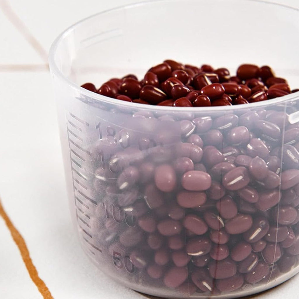 Cube Rice Storage Box, Kitchen Sealed Food Container, Transparent Grain Storage Tank, Food Storage Container with Pouring Spout And Measuring Cup Lid, Kitchen Pantry Organizer