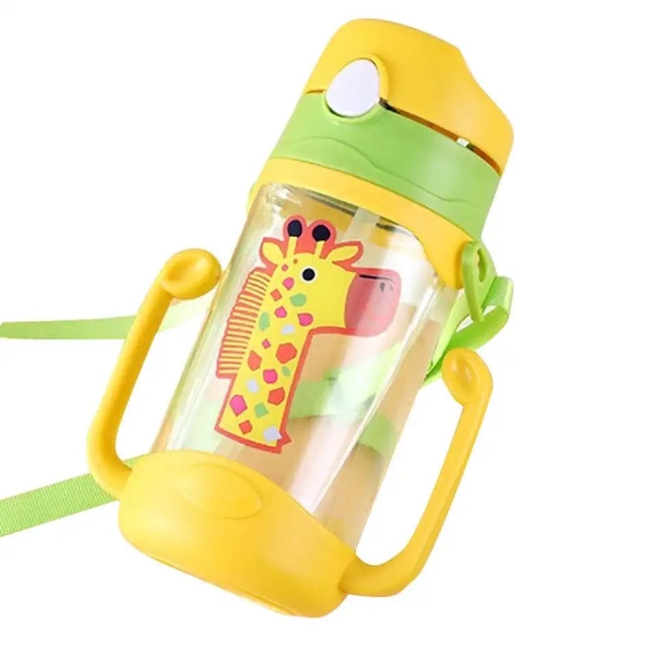 Kids Sippy Water Bottle, 400ml Kids Drinking Thermos, School Outdoor Sports Boys Girls, Cute Water Bottle Drinking With Straw Cup, Portable Leak Proof Straw Water Bottle, Portable Leak-proof Water Bottle