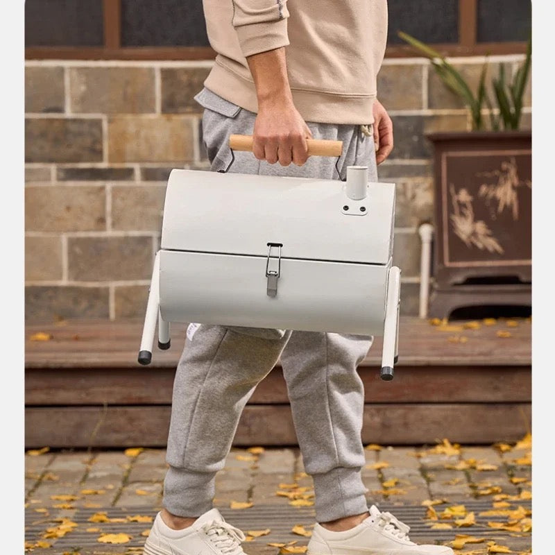 Outdoor BBQ Grill, Dual-Purpose Barbecue Grill, Foldable Camping Grill