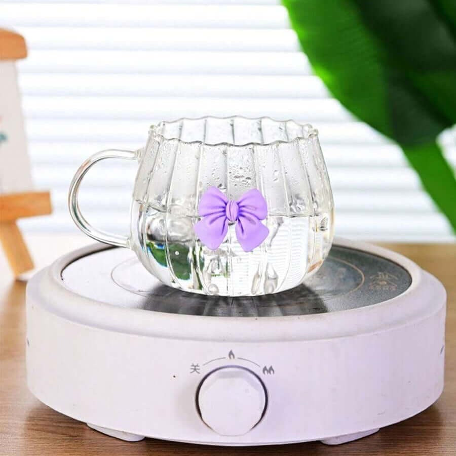 The Transparent Pumpkin Shape Glass Cup. (6 pcs)