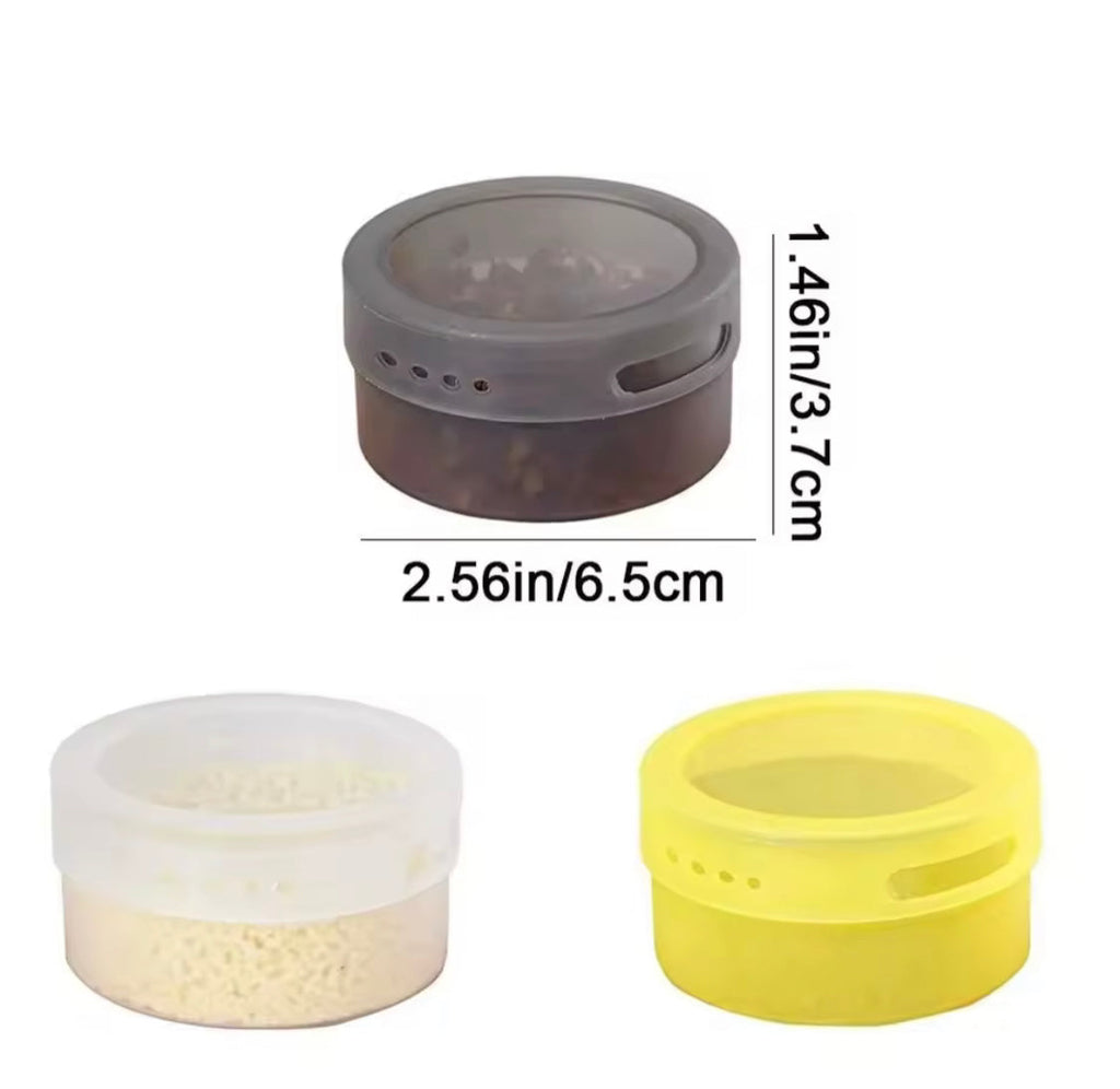 Set Of 3 Wall Mounted Magnetic Seasoning Box, Multipurpose Ingredient Storage Box With Lid, Leak Proof Spice Storage Container