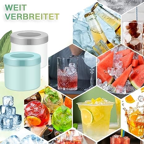 Mini Silicone Ice Bucket, Squishy Ice Cube Bucket, Quickly Freeze Silicone Ice Maker Ice Cup, Cylinder Ice Tray, Easy Release Press Type Ice Grid for Home Camping Travel, 3D Cylinder Silicone Ice Cube Tray, Decompress Ice Lattice