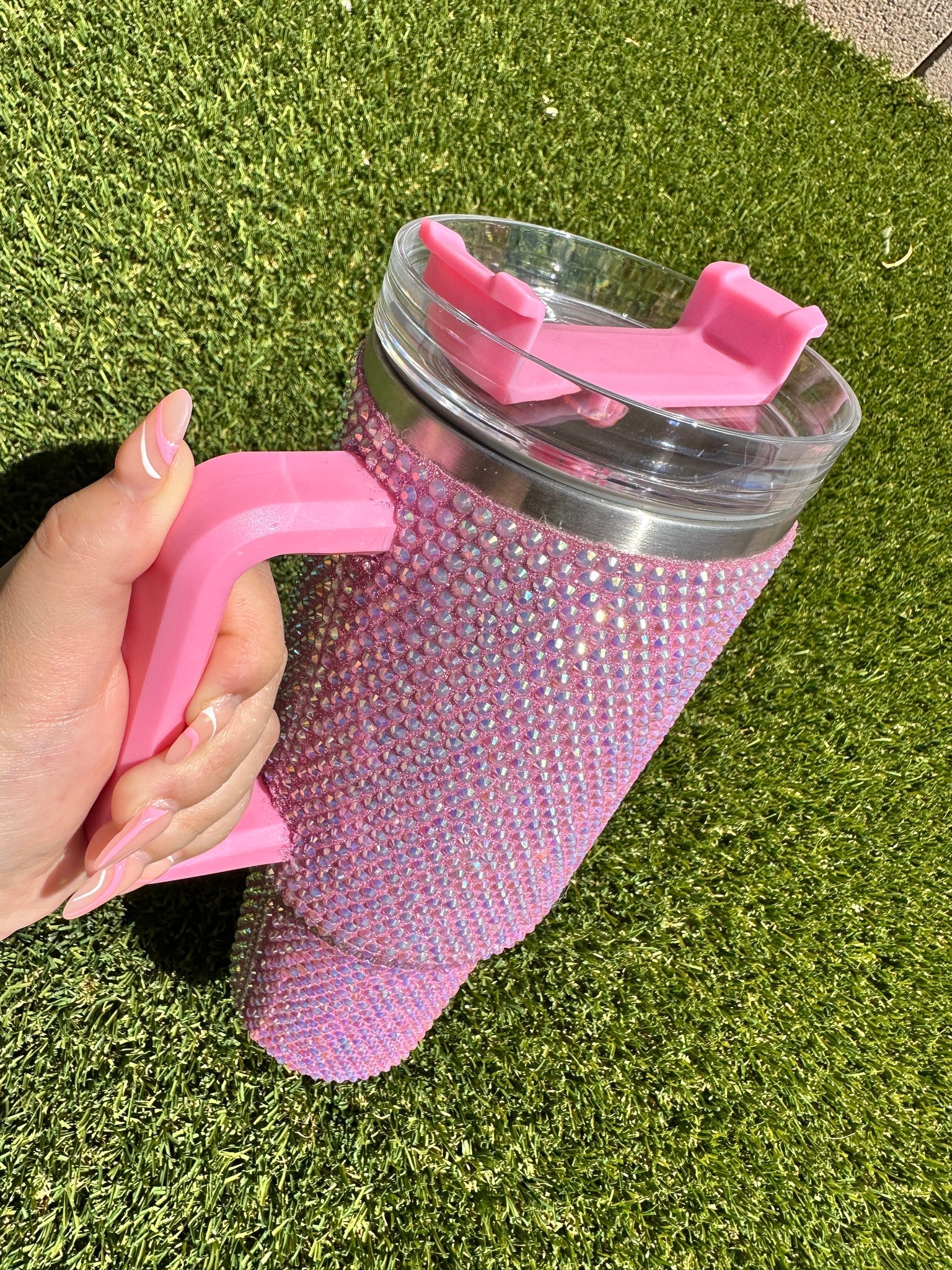 40 Oz Rhinestone Studded Tumbler