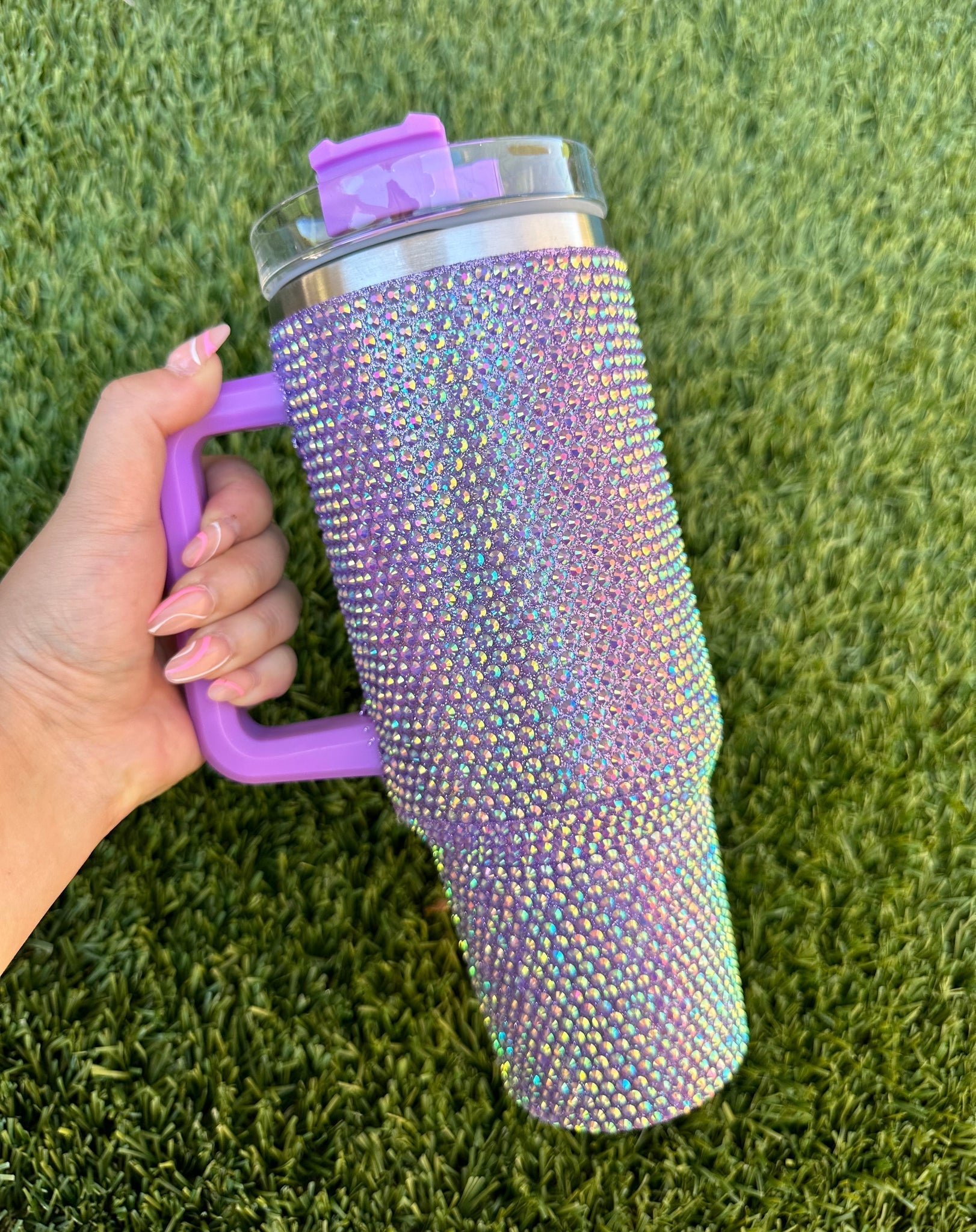 40 Oz Rhinestone Studded Tumbler