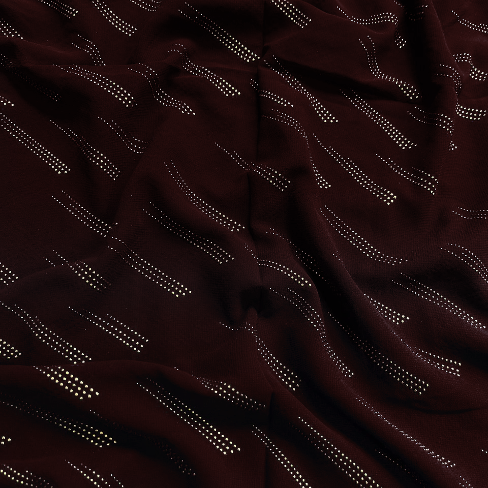 Dew Drop Chiffon - Maroon