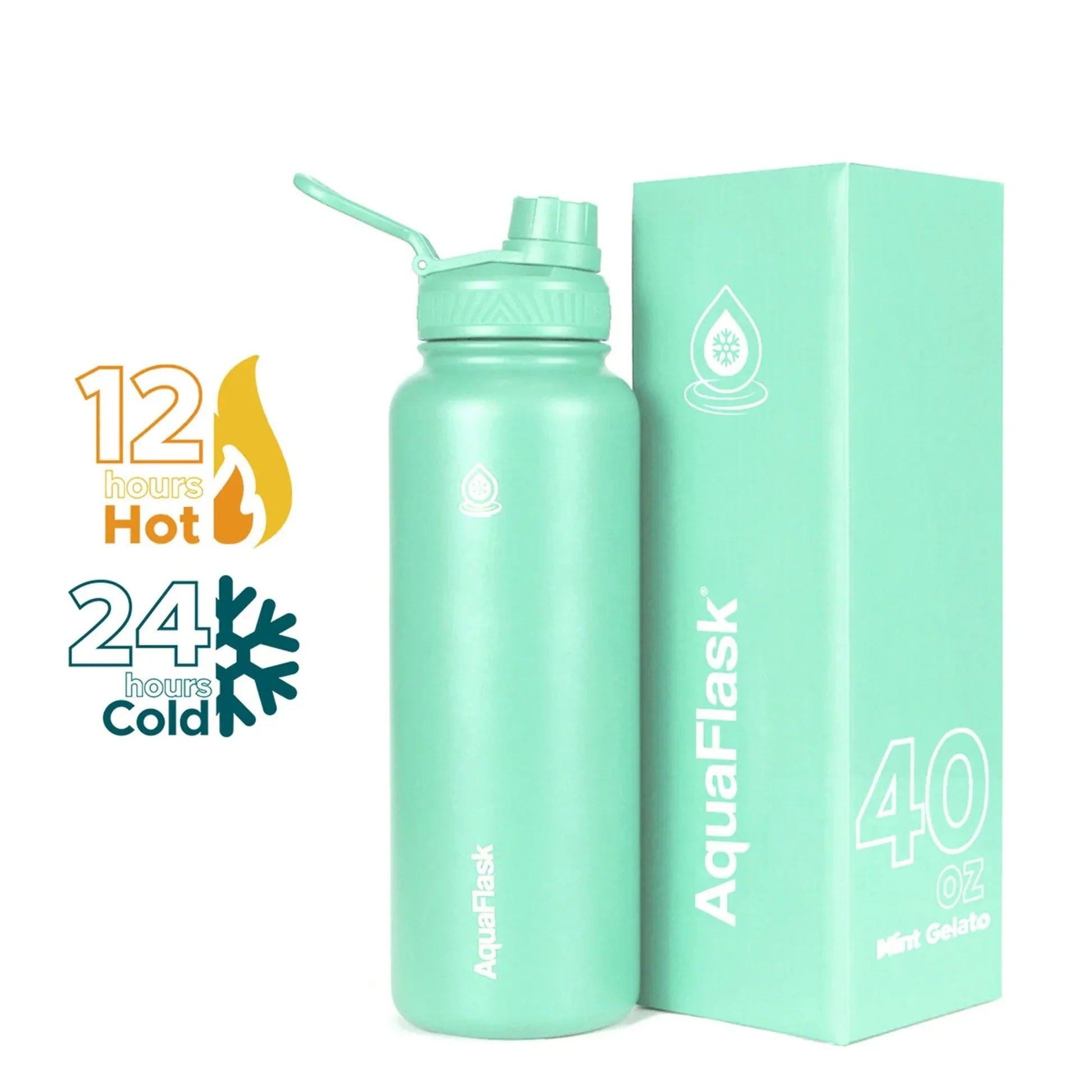 AquaFlask Bottle (40oz) - Mint Gelato