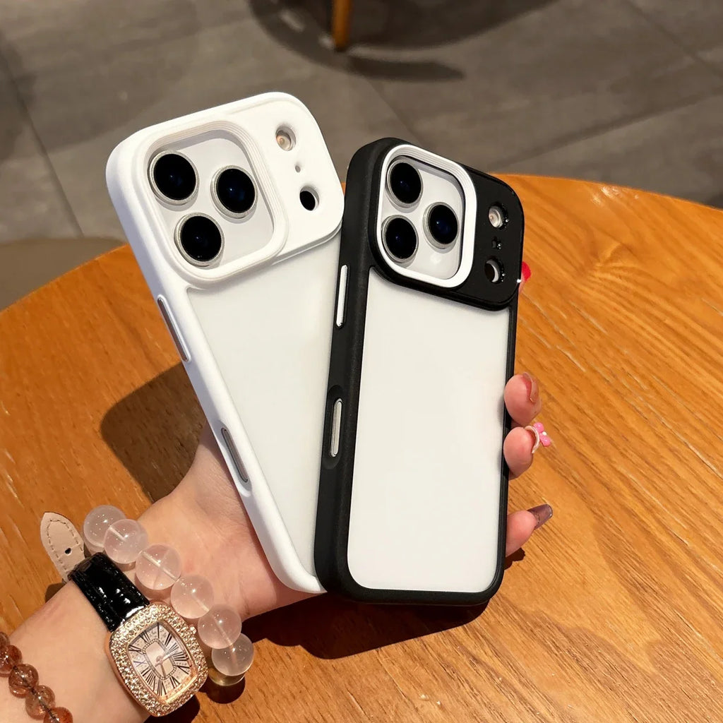 Luxury Matte Clear Armor Shockproof Case For iPhone frosted Bumper Hard PC Cover