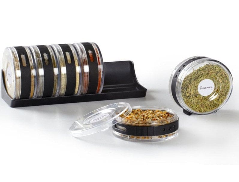 Set Of 6 Coin Spice Jar, Kitchen Condiment Storage Box, Multifunctional Transparent Cellular Spice Bowl, Creative Transparent Seasoning Cans, Kitchen Spice Mill Storage Condiment Bottles