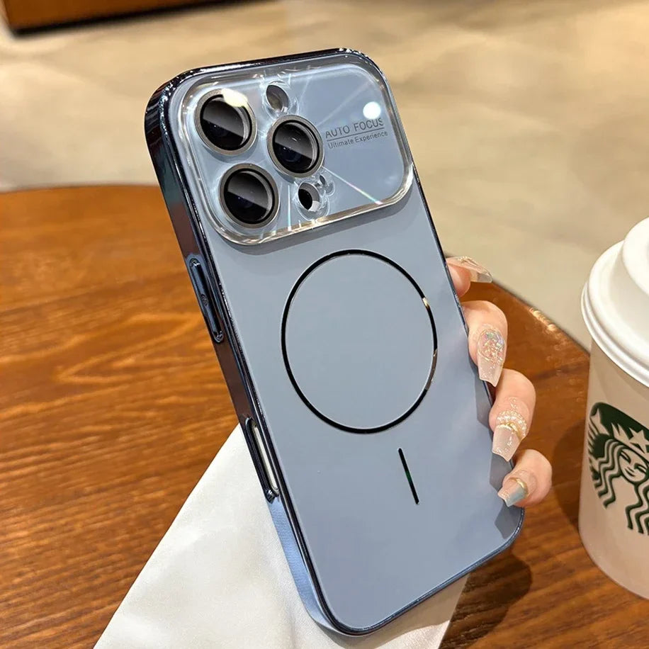 Luxury Laser Slim Matte Magsafe Magnetic Wireless Charging Case For iPhone 17 Air 12 13 14 15 16 17 Pro Max Hard Back Cover