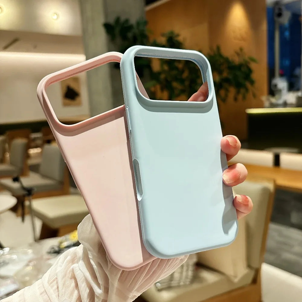 Candy Solid Color for Magsafe Case for iPhone 17 pro max Soft Liquid Silicone Slim Shockproof Cover