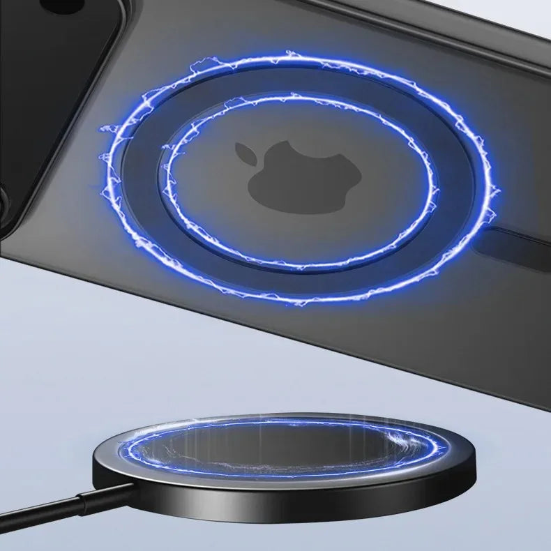 Luxury Matte Ultra Thin Clear For Magsafe Wireless Charge Case For iPhone Hard PC Cover