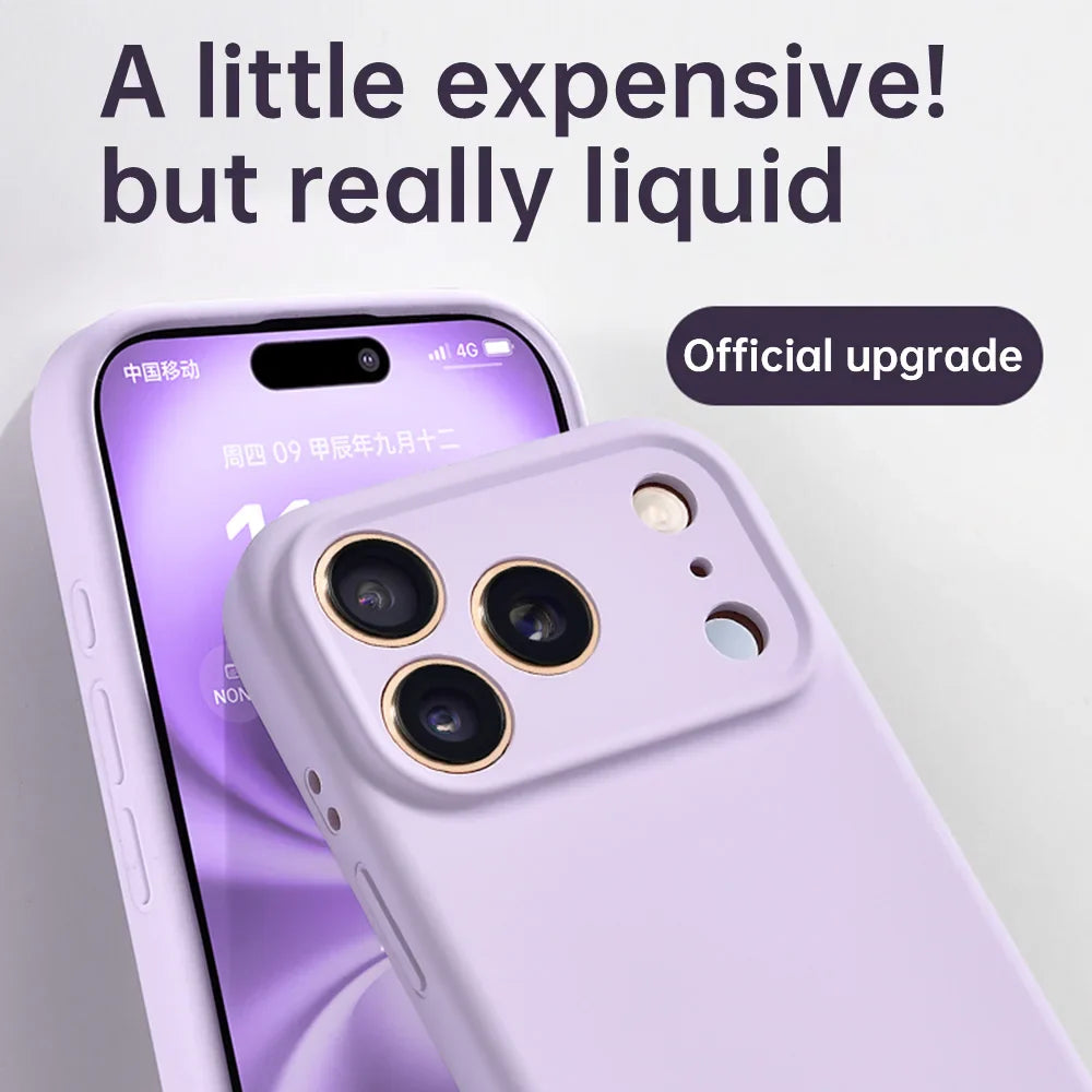 DIVI Liquid Silicone Phone Case For iPhone 17 16 15 14 13 Pro Max Case Ultra Thin Shockproof Cover Phone Protective Cover