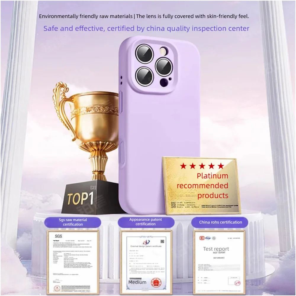 DIVI Liquid Silicone Phone Case For iPhone 17 16 15 14 13 Pro Max Case Ultra Thin Shockproof Cover Phone Protective Cover