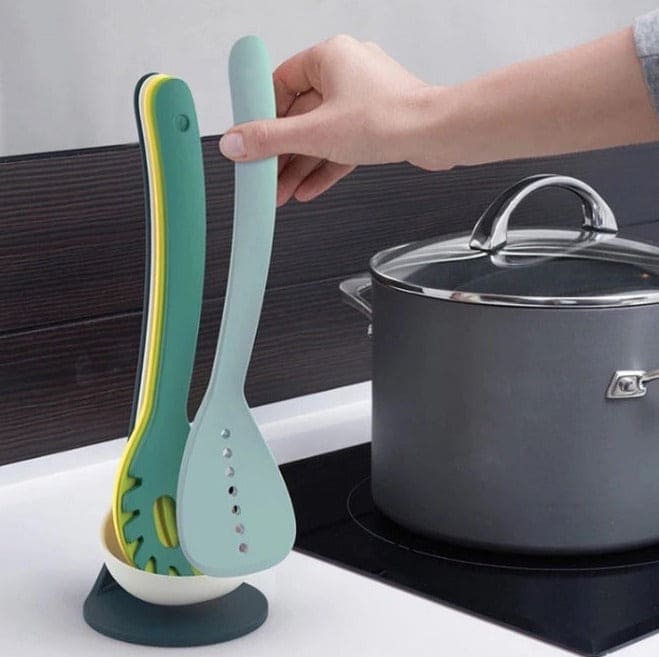 Set Of 6 Non Stick Cooking Tool Set, Heat Resistant Cookware Set, Kitchenware Soup Spoon Spatula Baking Tools