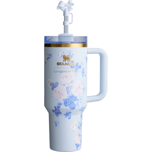 The Stanley x LoveShackFancy Quencher | 40 OZ | Everblooming Rosettes  | Printed Box