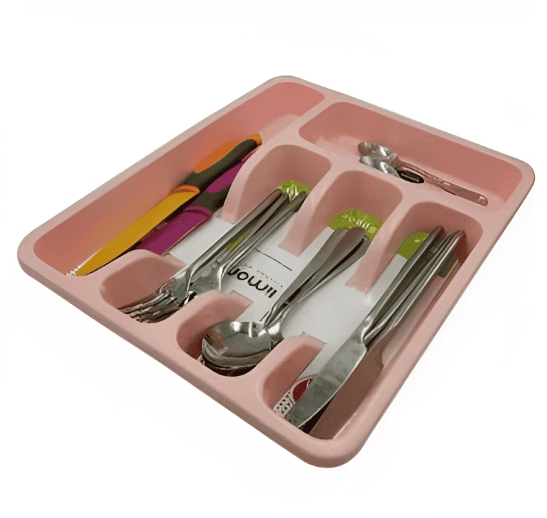 5 Gird Spoon Organizer, Mustang Plastic Cutlery Organizing Drawer Tray, Alluring Spoons And Folks Tray, Kitchen Utensils Organizer, Limon Spoon Stand