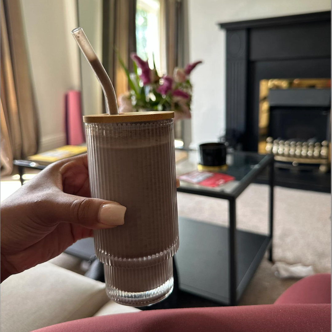 Pack of 4 Spill Proof Glass Coffee Tumbler Mug