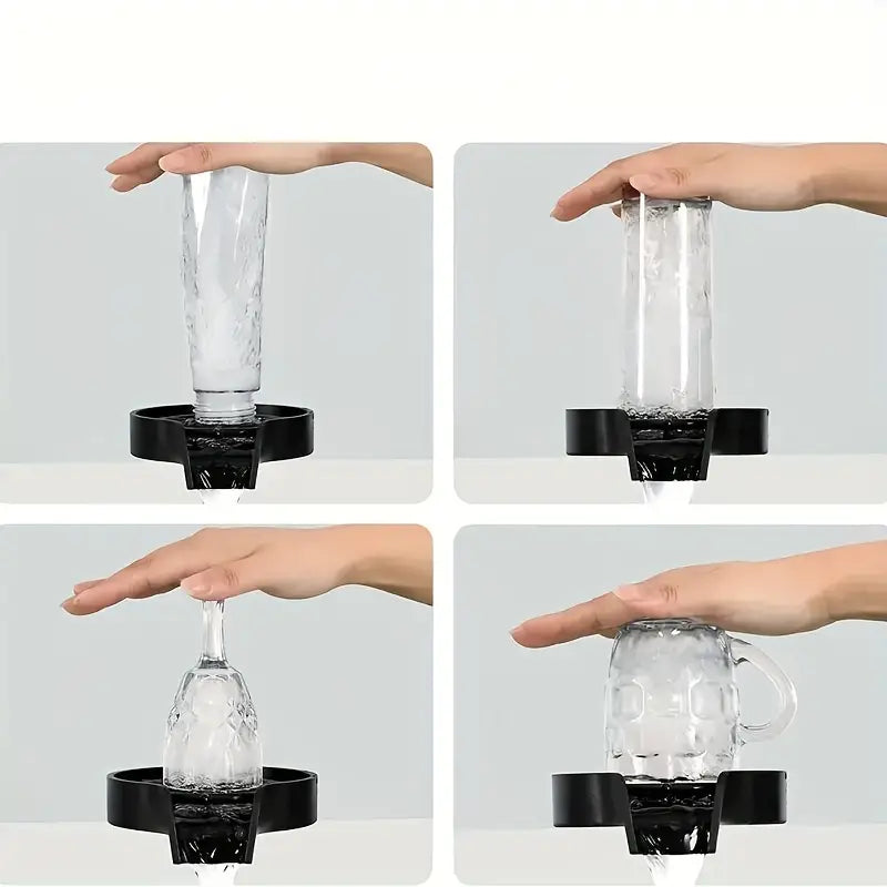 Automatic Cup Washer, Faucet Glass Cleaner For Kitchen Sink.