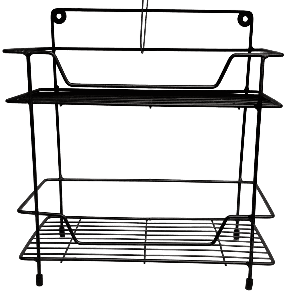 Narrow Metal Rack, Multipurpose Iron Metal Storage Shelf, 2 And 3 Layer Kitchen Bathroom Storage Organizer Rack, Multifunction Wall Rack, Caddy Basket Organizer