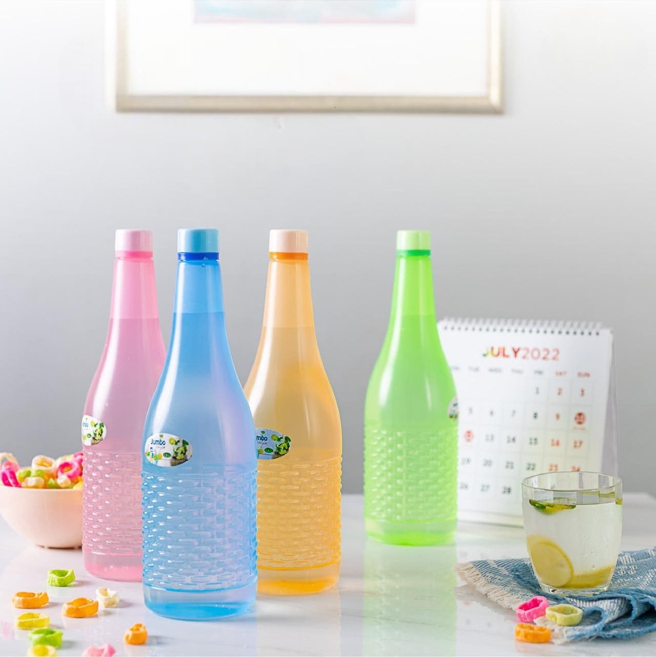 Jumbo Water Bottle, 1.2L Super Cool Water Drink Bottles, Fridge And Refrigerator Water Bottles