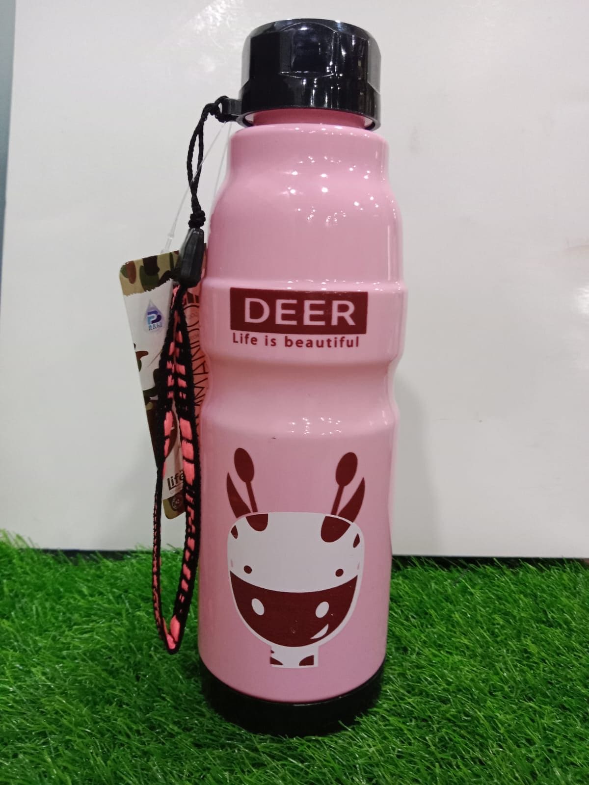 Anime Water Bottle, Cute Commando Bottle with Wide Mouth, Kids Plastic Sport Water Bottle, Portable School Drinking Bottle, Lovely Cute Water Bottle With Straw