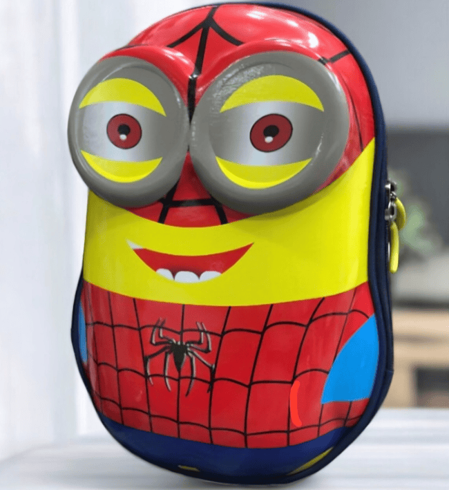 Spider Minions School Bag, Cartoon Hard Shell Bag, Children's Girls Boys Kindergarten School Bags