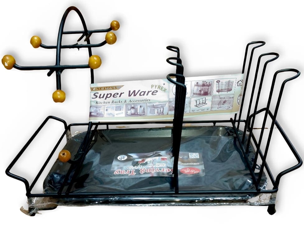 Metal Utensils Unit, Dishes Cutlery Dry Rack, Multifunction Metal Utensils Holder