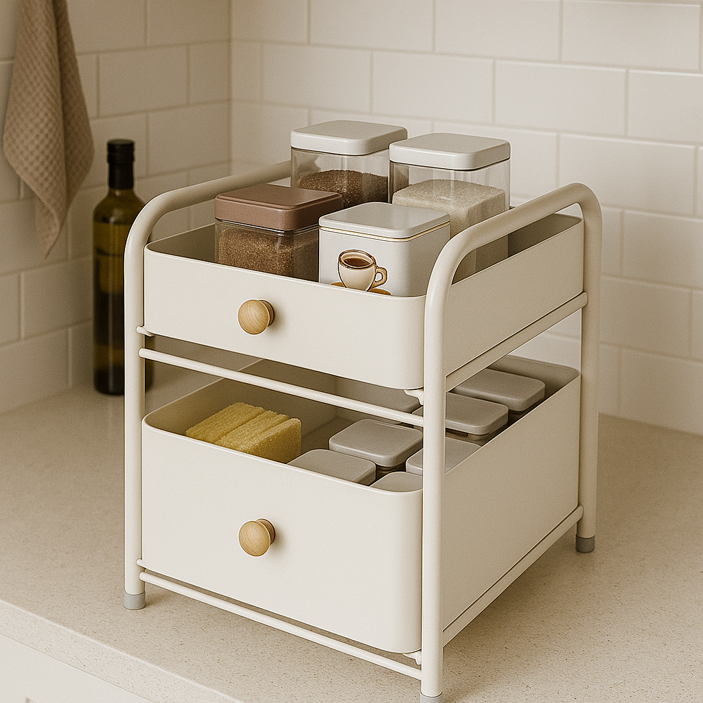Binca Modern Countertop Storage Cart