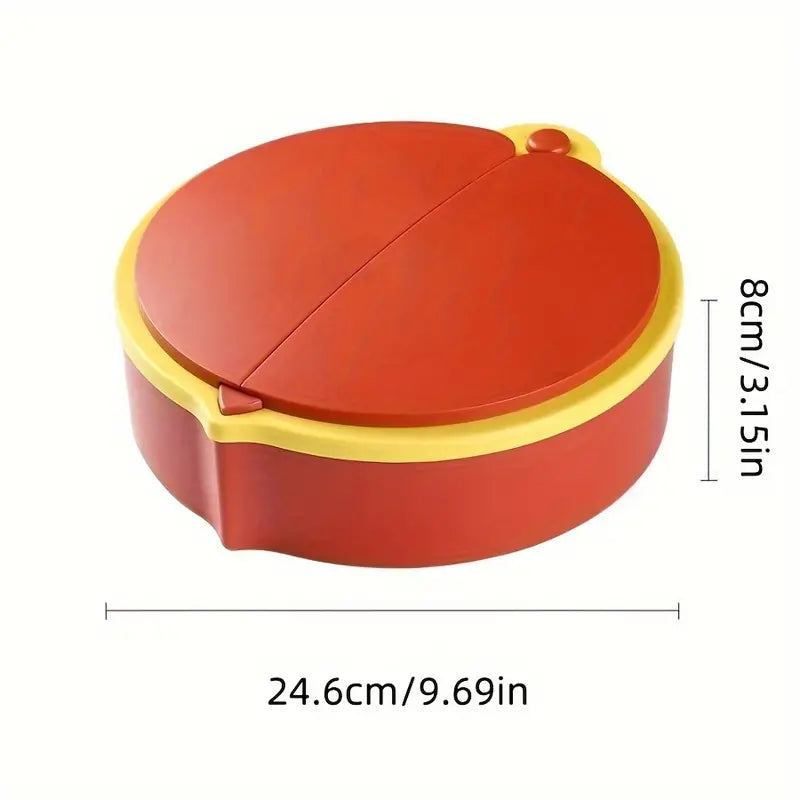 Lady Bug Candy Box, Household Divided Fruit Bowl with Lid, Plastic Snack Serving Tray, Food Storage Organizer, Multifunction Dried Fruit Box, Simple Dried Fruit Bowl Food Storage Containers