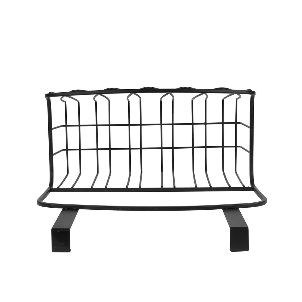 Spectrum Storage Basket, Mech Black Steel Wire Basket, Sink Organization for Kitchen and Bathroom, Diversified Twist Cabinet Door Basket, Multifunctional Wire Storage Rack