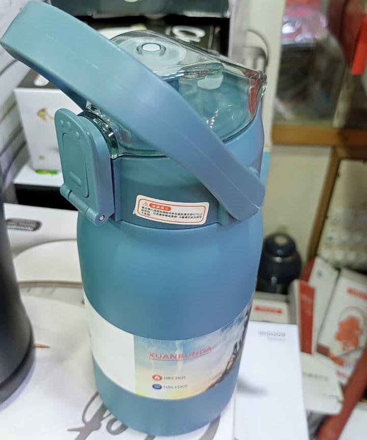 Large Belly Thermal Thermos, Portable High Capacity Vacuum Sport Thermal Bottle, Double Wall Stainless Steel Vacuum Water Bottle, Vacuum Insulated Beverage Container For Outdoor