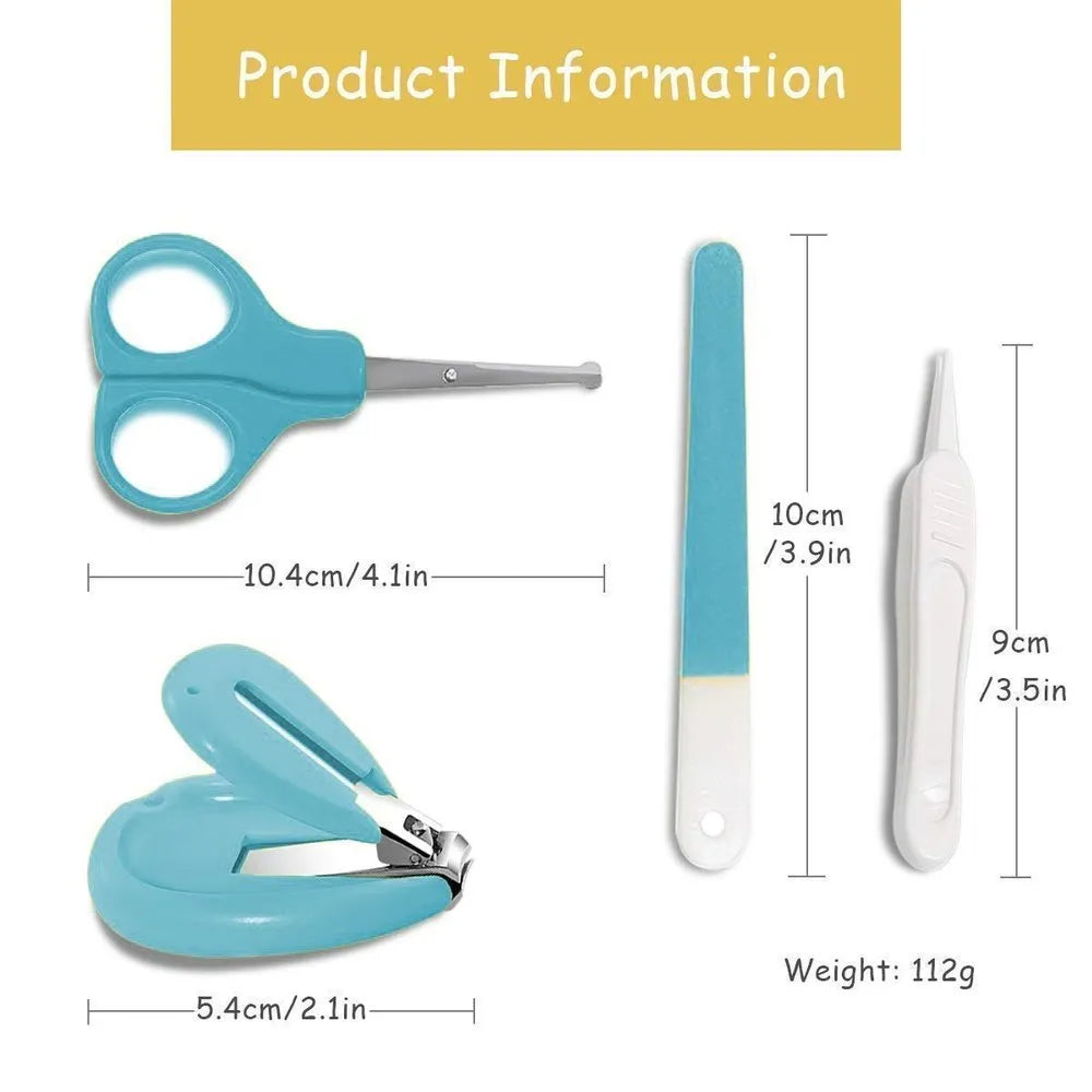 Capsule Baby Manicure Kit, Newborn Baby Nail Scissor, Baby Nail Care Tool Set, Portable Nail Clipper Trimmer With Box, Baby Mini Gromming Kit, Newborn Nail Shell Shear Manicure Kit, Baby Boy Girl Hand Foot Nail Filer Kit