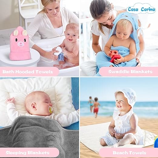 Baby Bathrobe Flannel Cloak, Cartoon Soft Hooded Spa Robe Bath Towel, Newborn Cover Up Hoodie Blanket, Little Angel Warm Sleeping Swaddle Wrap, Ultra Absorbent Toddler Bath Shower Towel
