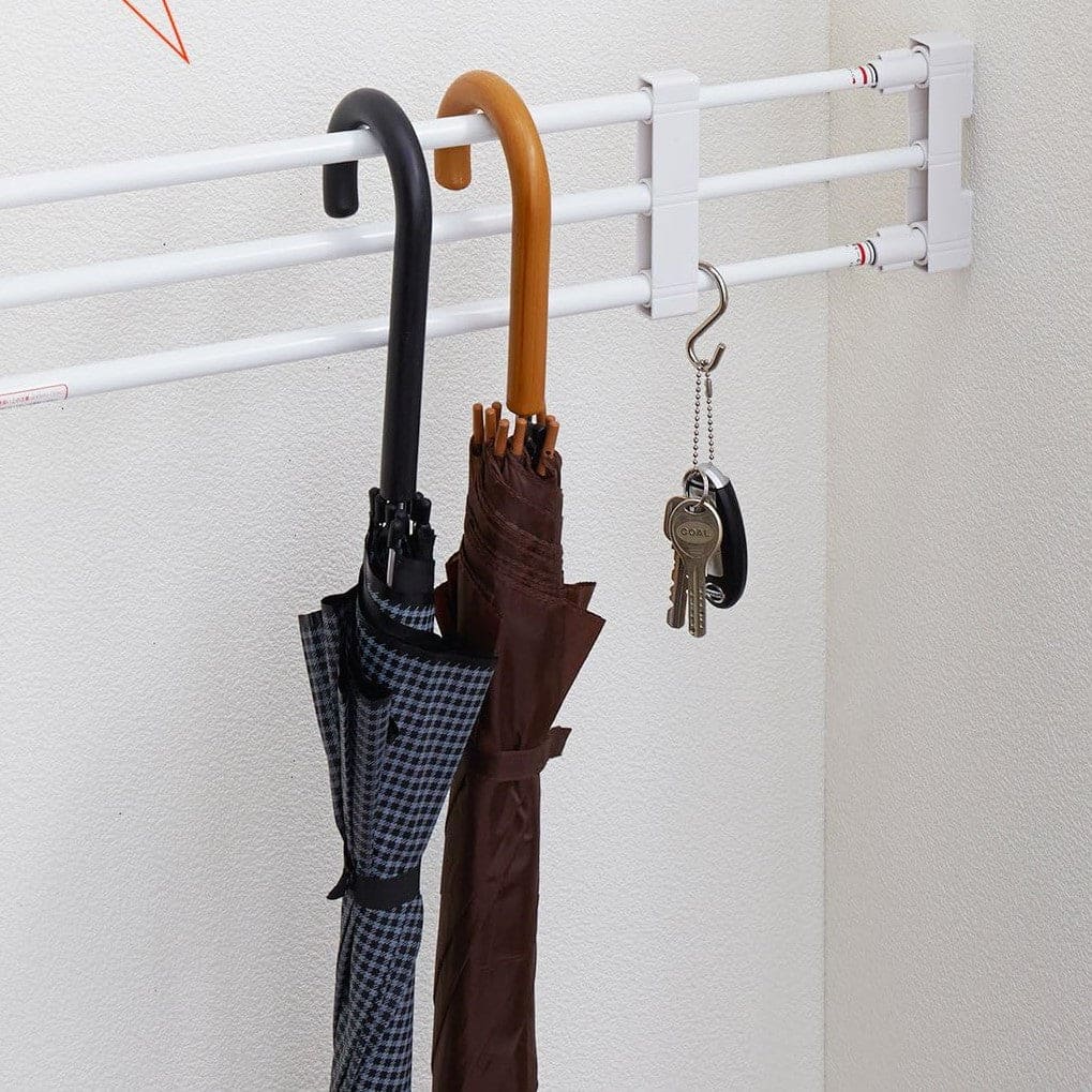 Telescopic Rod Rack, Adjustable Closet Storage Shelve, Wall Mounted Partition Separator Board, Window Sill Retractable Storage Rack, Multipurpose Shelves Cabinet Holder, Retractable Gap Storage Rack