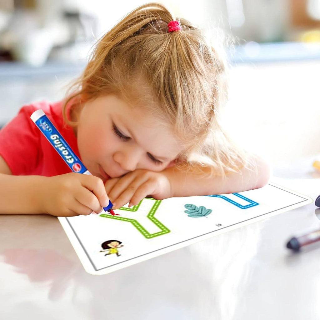 Level 4 Magical Tracing Book, Children 32 Pages Tracing Work Book.